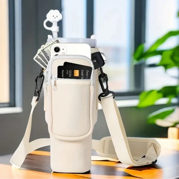 Insulated Water Cup Holder for 40oz Tumbler in Pink - Picture 3 of 3